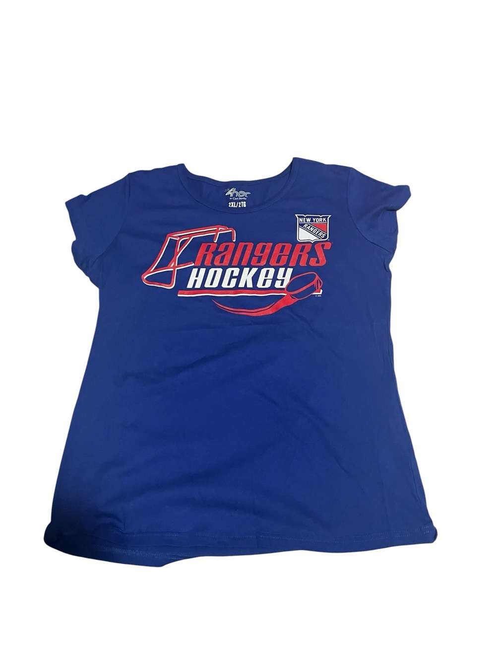 Rangers Hockey Graphic Tee in Royal Blue